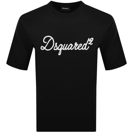DSQUARED2 ブラック Tシャツ 10Yreverse logoprint DSQUARED2 ブラック Tシャツ 10Yreverse logoprint DSQUARED2 logo